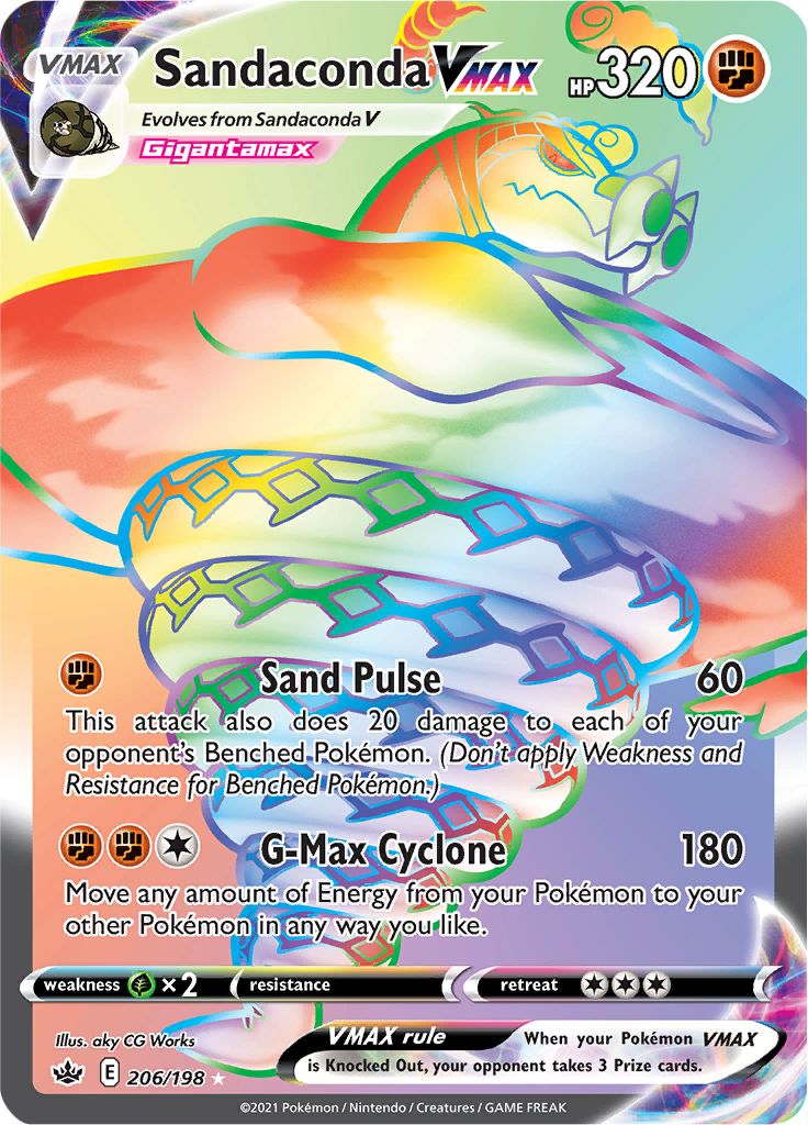 Sandaconda VMAX (206/198) [Sword & Shield: Chilling Reign] Pokémon