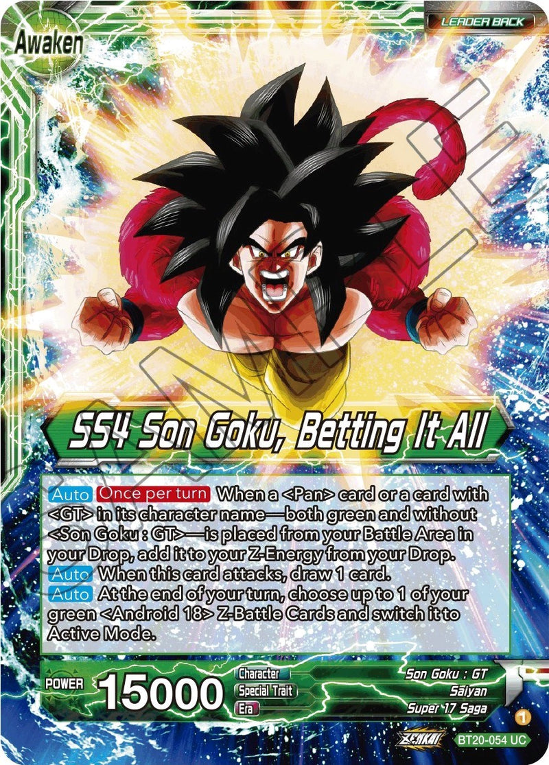 Son Goku // SS4 Son Goku, Betting It All (BT20-054) [Power Absorbed] Dragon Ball Super