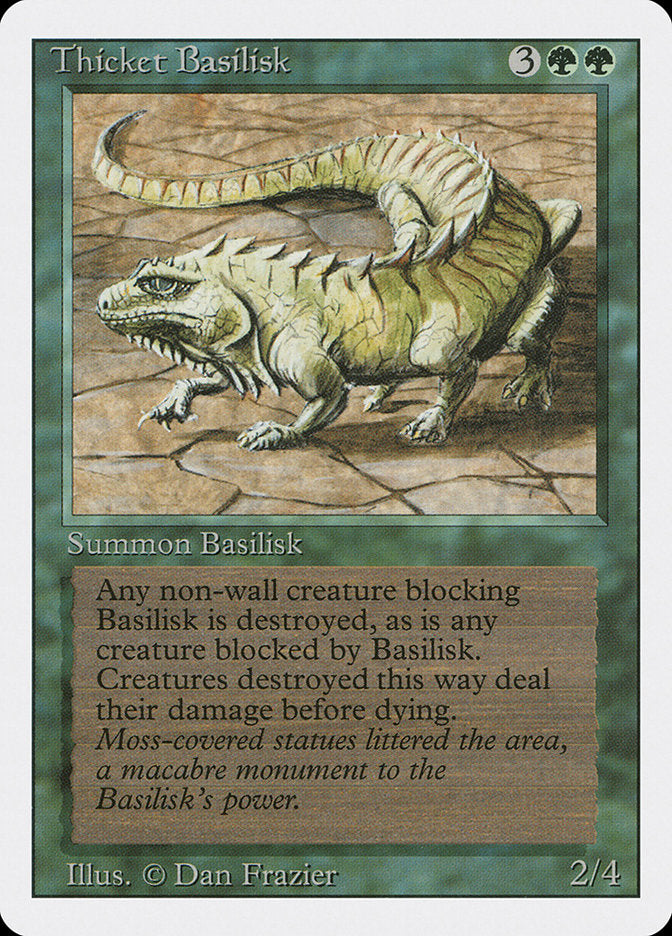 Thicket Basilisk [Revised Edition] Magic: The Gathering