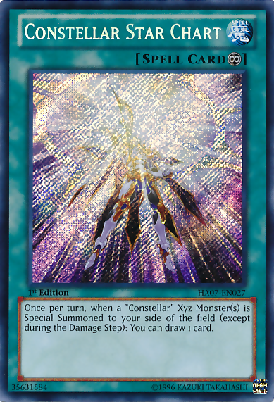 Constellar Star Chart [HA07-EN027] Secret Rare Yu-Gi-Oh!