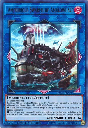 Amphibious Swarmship Amblowhale [DANE-ENSP1] Ultra Rare Yu-Gi-Oh!