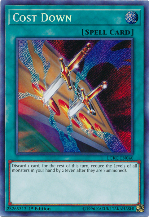 Cost Down [LCKC-EN040] Secret Rare Yu-Gi-Oh!