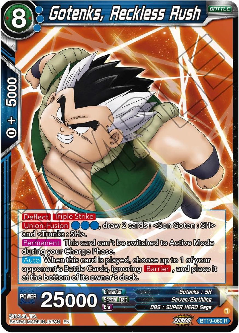 Gotenks, Reckless Rush (BT19-060) [Fighter's Ambition] Dragon Ball Super