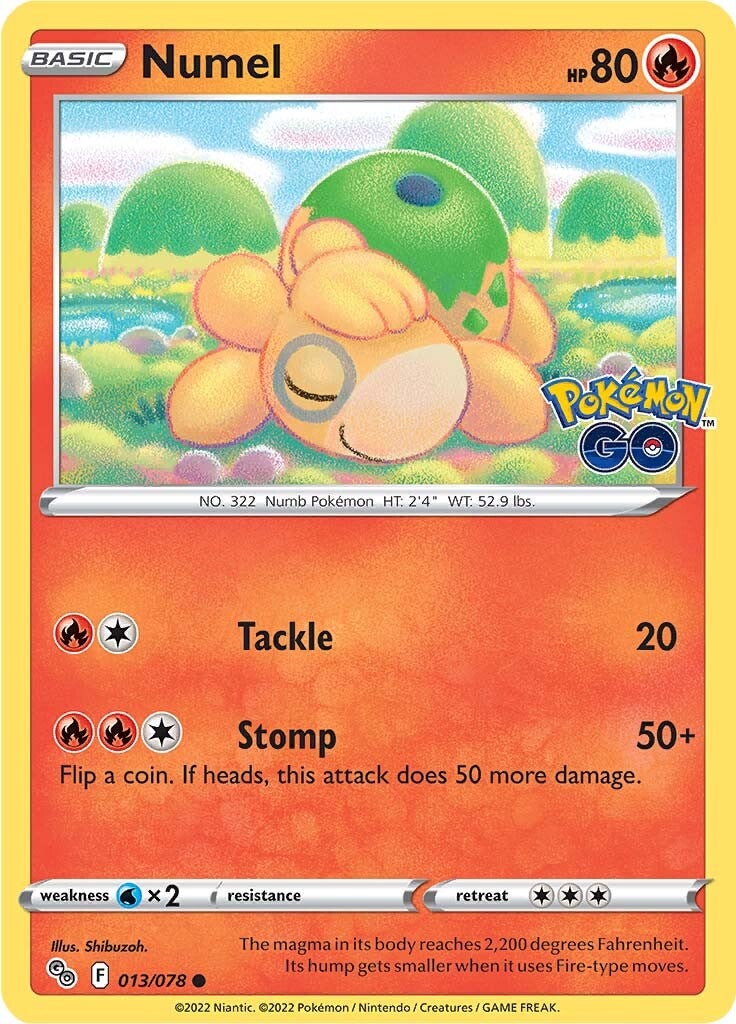 Numel (013/078) [Pokémon GO] Pokémon