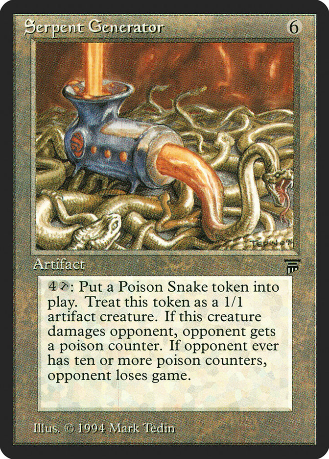 Serpent Generator [Legends] Magic: The Gathering