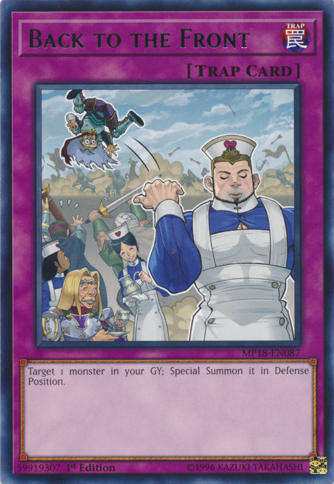 Back to the Front [MP18-EN087] Rare Yu-Gi-Oh!