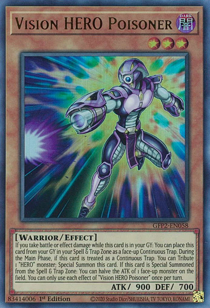 Vision HERO Poisoner [GFP2-EN058] Ultra Rare Yu-Gi-Oh!