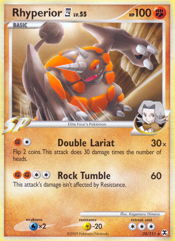 Rhyperior (32/111) [Platinum: Rising Rivals] Pokémon
