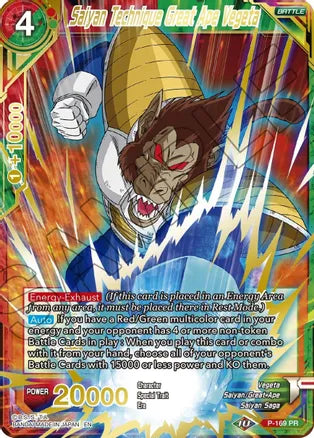 Saiyan Technique Great Ape Vegeta (Gold Stamped) (P-169) [Mythic Booster] Dragon Ball Super