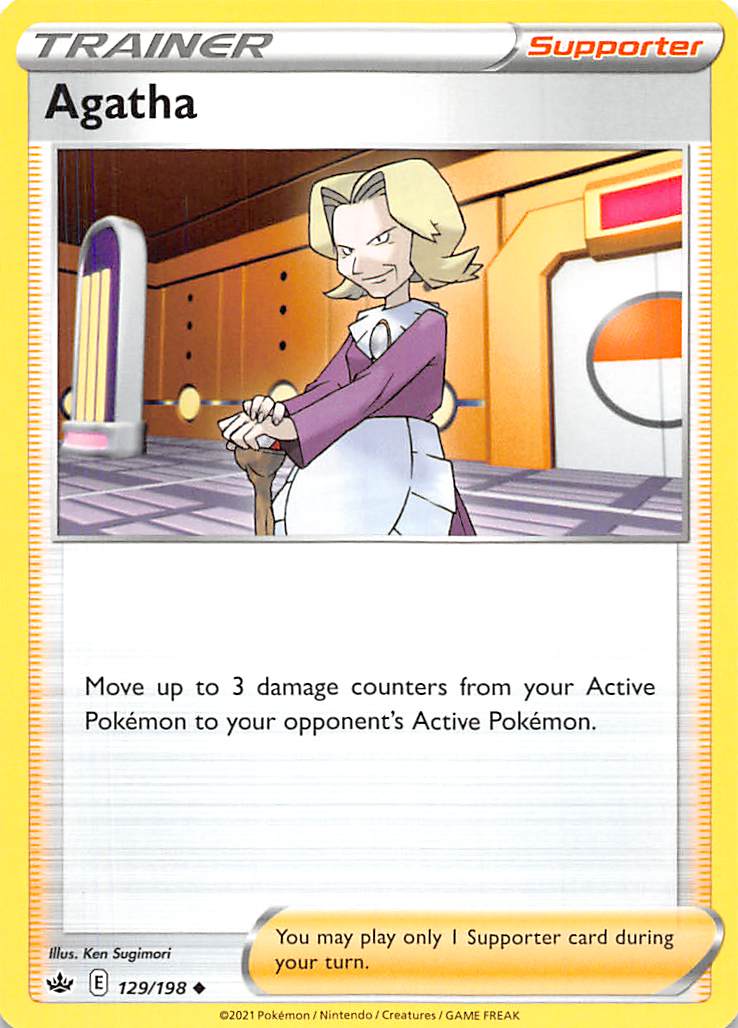 Agatha (129/198) [Sword & Shield: Chilling Reign] Pokémon