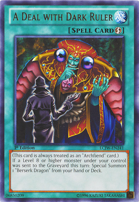 A Deal with Dark Ruler [LCJW-EN241] Rare Yu-Gi-Oh!