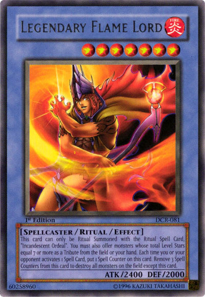 Legendary Flame Lord [DCR-081] Rare Yu-Gi-Oh!