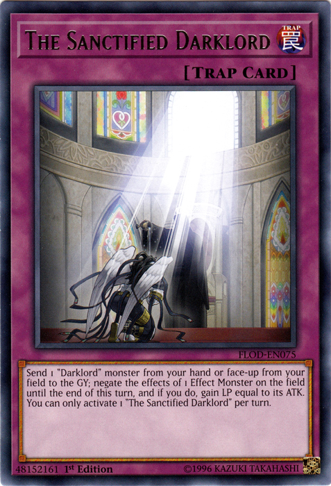 The Sanctified Darklord [FLOD-EN075] Rare Yu-Gi-Oh!