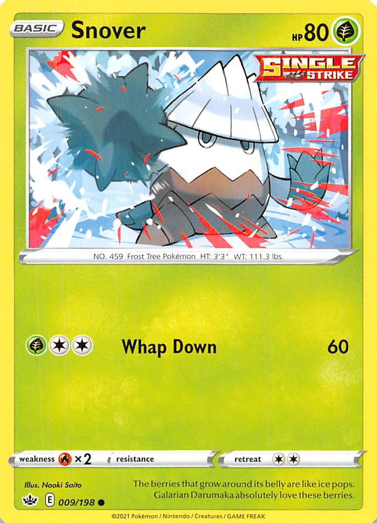 Snover (009/198) [Sword & Shield: Chilling Reign] Pokémon