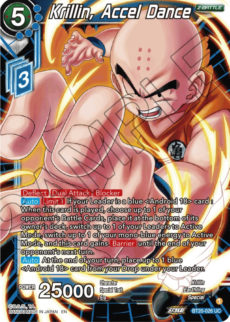 Krillin, Accel Dance (BT20-026) [Power Absorbed] Dragon Ball Super