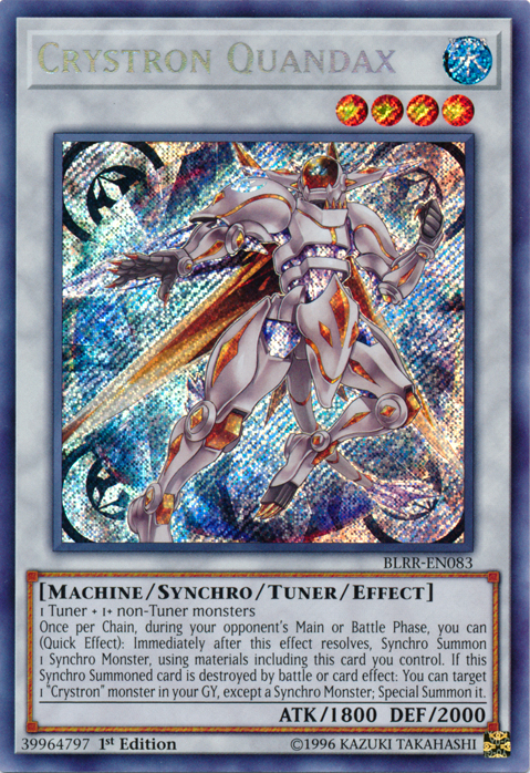 Crystron Quandax [BLRR-EN083] Secret Rare Yu-Gi-Oh!