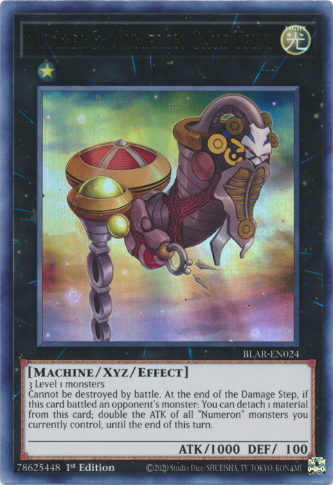 Number 3: Numeron Gate Trini [BLAR-EN024] Ultra Rare Yu-Gi-Oh!