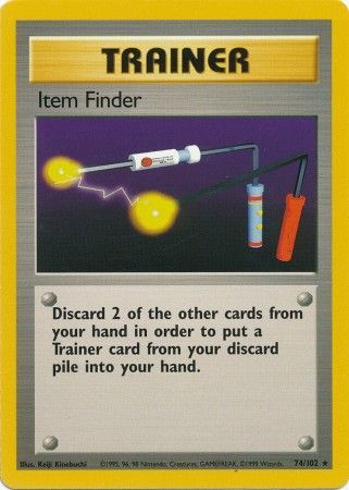 Item Finder (74/102) [Base Set Unlimited] Pokémon