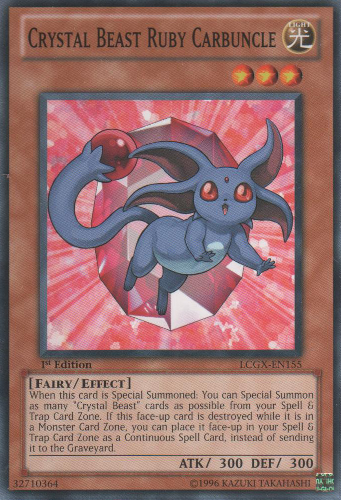 Crystal Beast Ruby Carbuncle [LCGX-EN155] Common Yu-Gi-Oh!