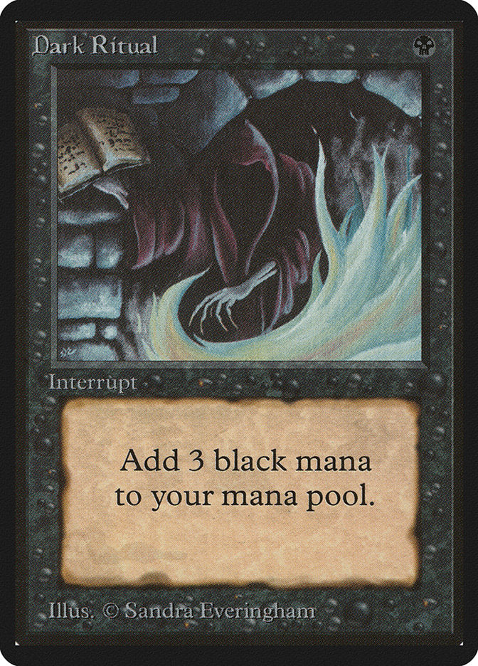 Dark Ritual [Beta Edition] Magic: The Gathering