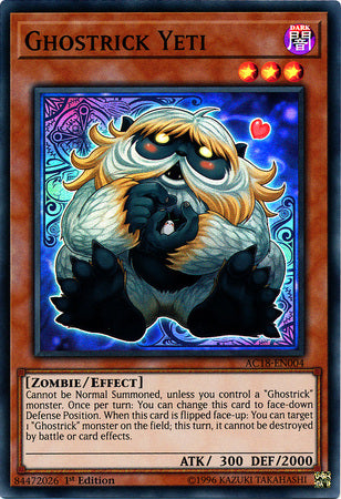 Ghostrick Yeti [AC18-EN004] Super Rare Yu-Gi-Oh!