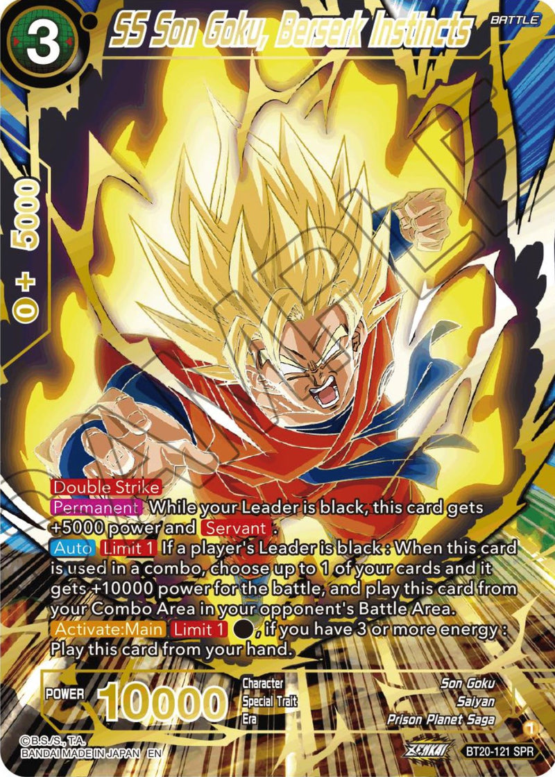 SS Son Goku, Berserk Instincts (SPR) (BT20-121) [Power Absorbed] Dragon Ball Super