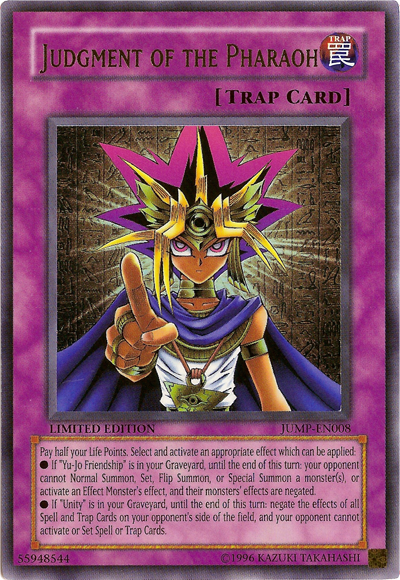 Judgment of the Pharaoh [JUMP-EN008] Ultra Rare Yu-Gi-Oh!