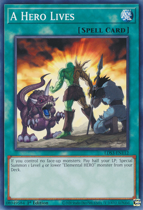 A Hero Lives [LDS3-EN112] Common Yu-Gi-Oh!