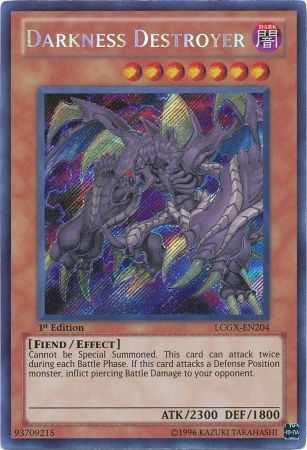 Darkness Destroyer [LCGX-EN204] Secret Rare Yu-Gi-Oh!