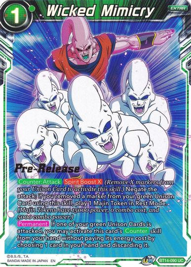 Wicked Mimicry (BT14-090) [Cross Spirits Prerelease Promos] Dragon Ball Super