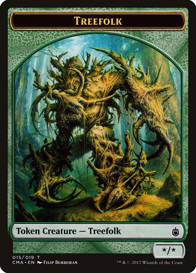 Treefolk Token [Commander Anthology Tokens] Magic: The Gathering