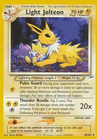 Light Jolteon (48/105) [Neo Destiny Unlimited] Pokémon
