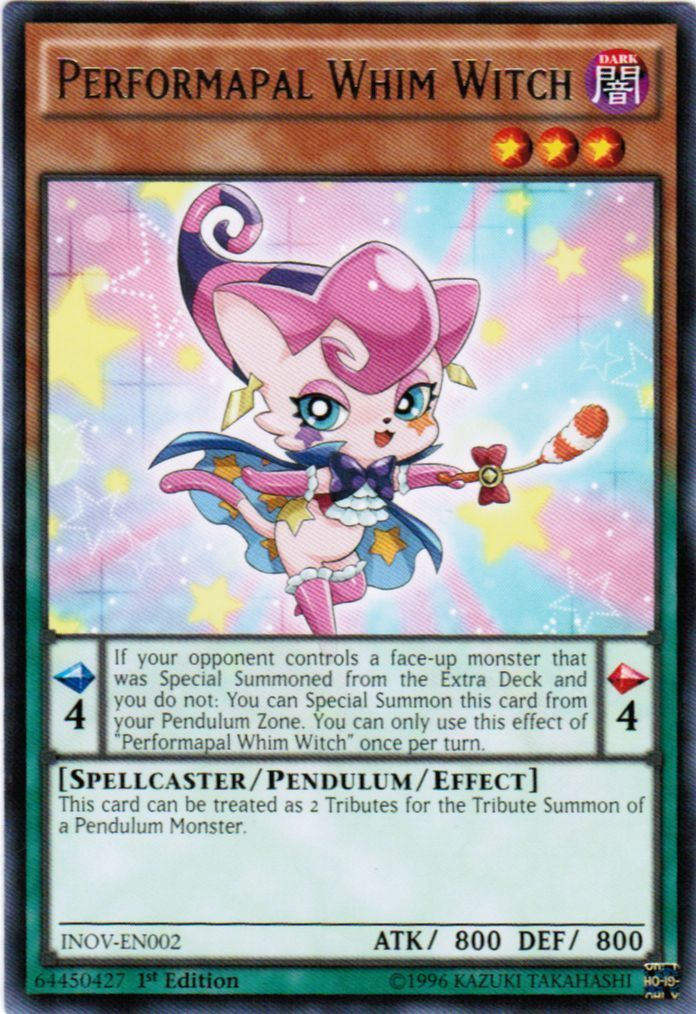 Performapal Whim Witch [INOV-EN002] Rare Yu-Gi-Oh!