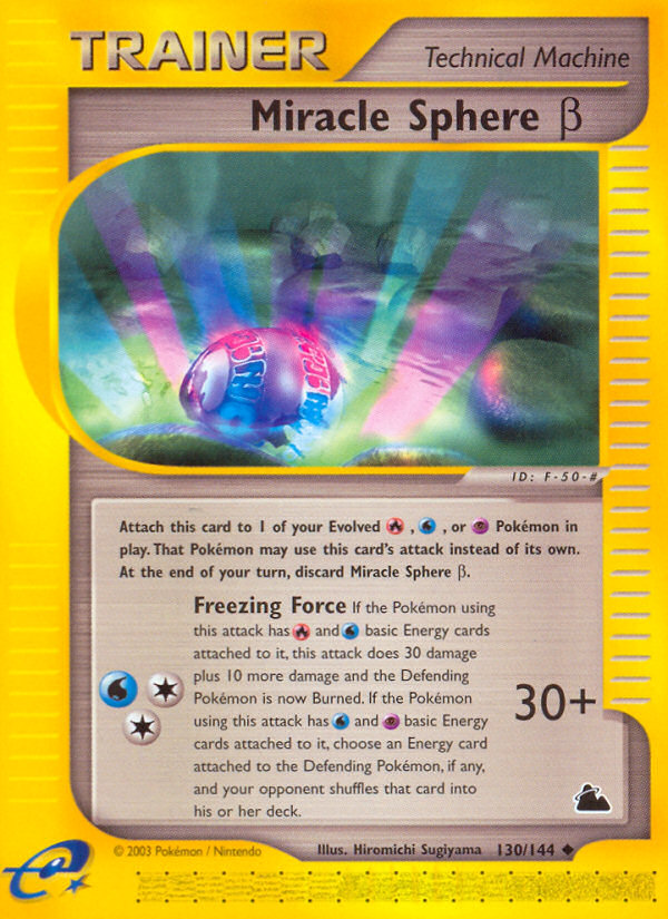 Miracle Sphere Beta (130/144) [Skyridge] Pokémon