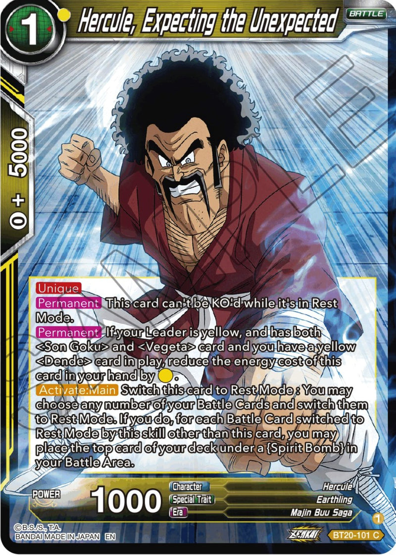 Hercule, Expecting the Unexpected (BT20-101) [Power Absorbed] Dragon Ball Super
