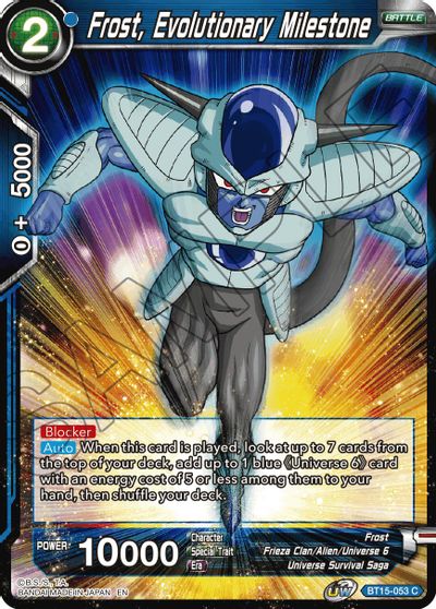 Frost, Evolutionary Milestone (BT15-053) [Saiyan Showdown] Dragon Ball Super