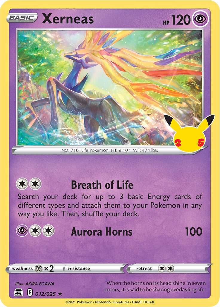 Xerneas (012/025) [Celebrations: 25th Anniversary] Pokémon