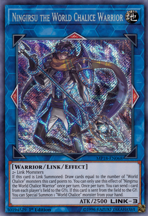 Ningirsu the World Chalice Warrior [MP18-EN068] Secret Rare Yu-Gi-Oh!