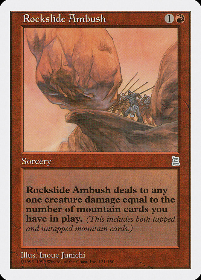 Rockslide Ambush [Portal Three Kingdoms] Magic: The Gathering