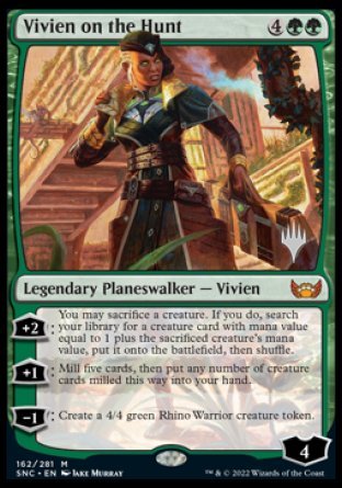 Vivien on the Hunt (Promo Pack) [Streets of New Capenna Promos] Magic: The Gathering