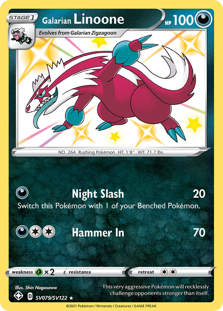 Galarian Linoone (SV079/SV122) [Sword & Shield: Shining Fates] Pokémon