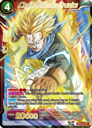 Chain Attack Trunks (Gold Stamped) (SD2-05) [Mythic Booster] Dragon Ball Super