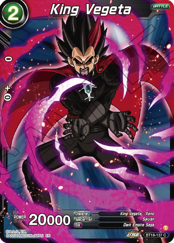 King Vegeta (BT18-137) [Dawn of the Z-Legends] Dragon Ball Super