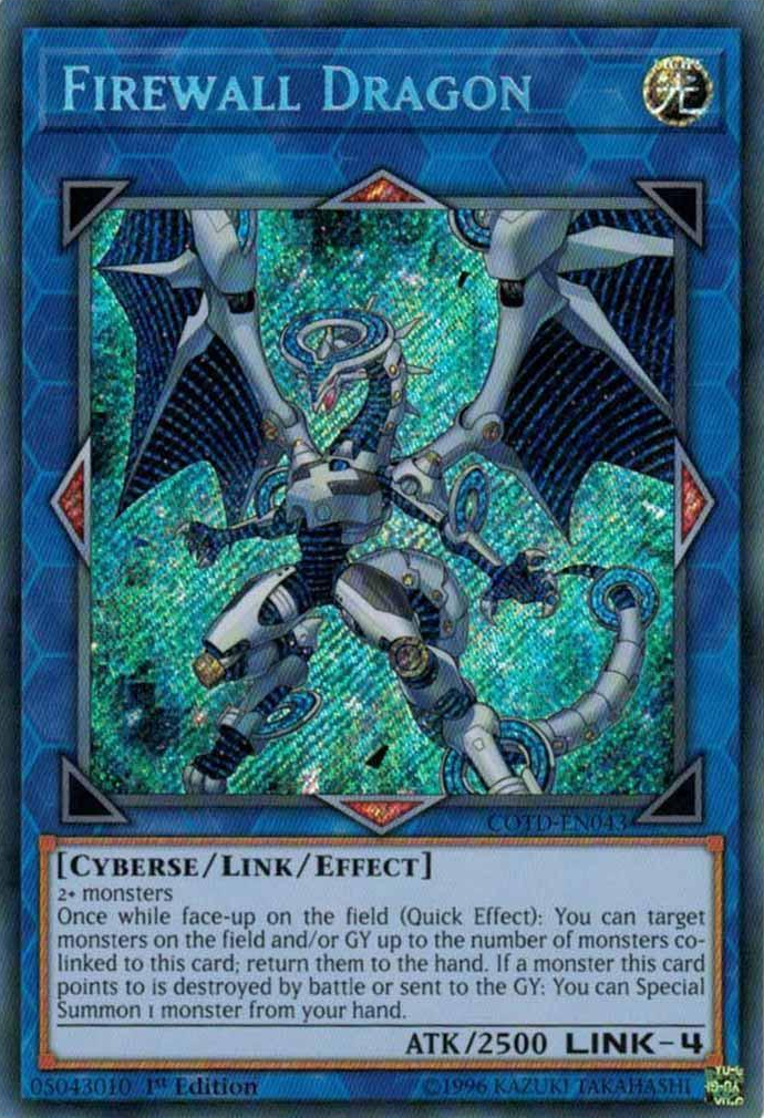 Firewall Dragon [COTD-EN043] Secret Rare Yu-Gi-Oh!