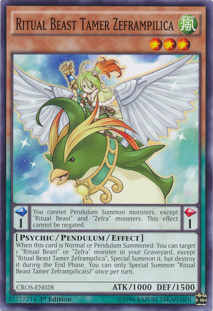 Ritual Beast Tamer Zeframpilica [CROS-EN028] Common Yu-Gi-Oh!