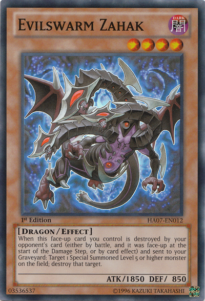 Evilswarm Zahak [HA07-EN012] Super Rare Yu-Gi-Oh!