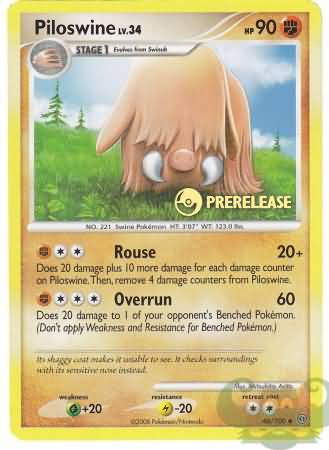 Piloswine (46/100) (Prerelease Promo) [Nintendo: Black Star Promos] Pokémon