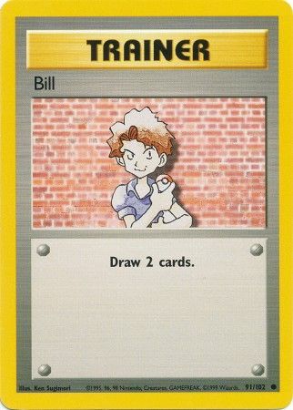 Bill (91/102) [Base Set Unlimited] Pokémon