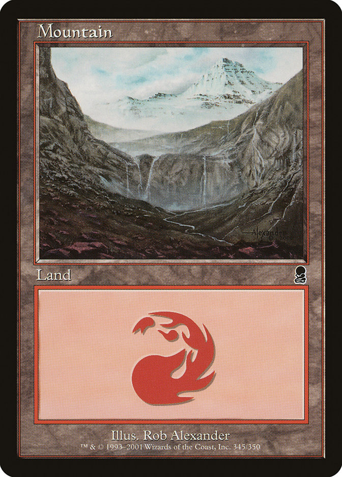 Mountain (345) [Odyssey] Magic: The Gathering