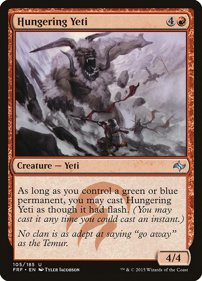 Hungering Yeti [Fate Reforged] Magic: The Gathering